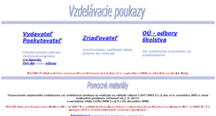 Desktop Screenshot of poukazy.sk